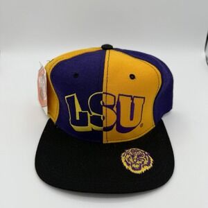 Vintage Louisiana State University LSU Tigers Snapback Cap Hat 90s NCAA‎